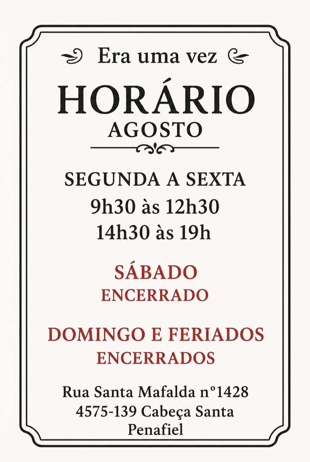 Visite-nos na nossa loja Cabeça Santa, Penafiel