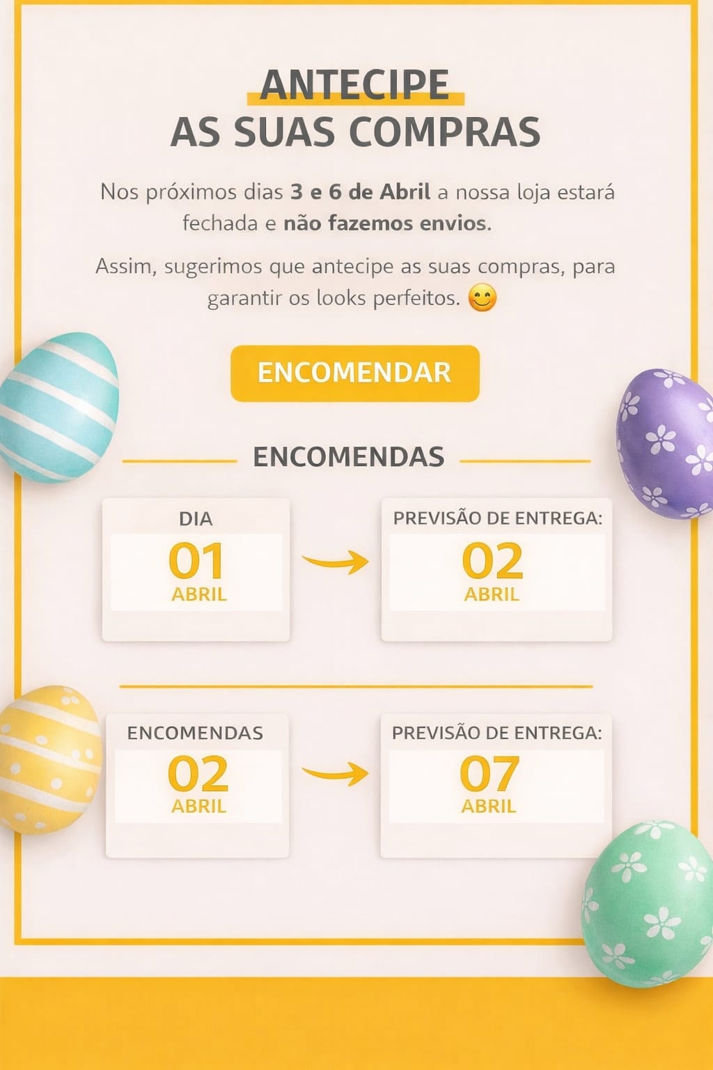 ANTECIPE AS SUAS COMPRAS!