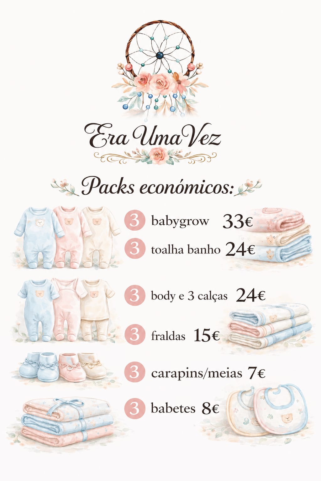 👶💫 Promoção Especial Era Uma Vez – Aproveite os nossos packs económicos!