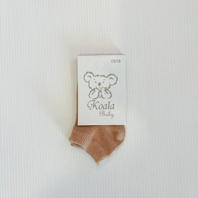 Meias de bebé cor bege Koala Baby em embalagem branca