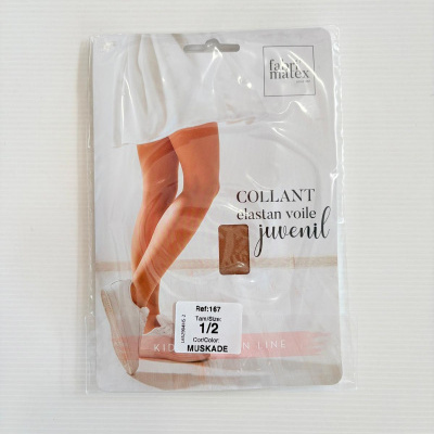 Embalagem de collant elástico juvenil cor muscade