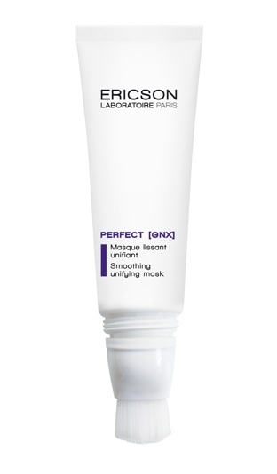 Tubo branco de máscara de beleza Ericson Laboratoire Paris com aplicador escova