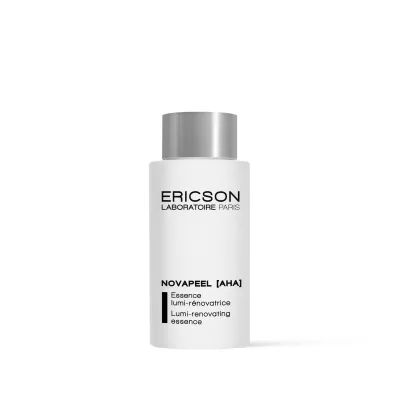 Frasco branco com tampa prateada do produto ERICSON LABORATOIRE PARIS NOVAPEEL