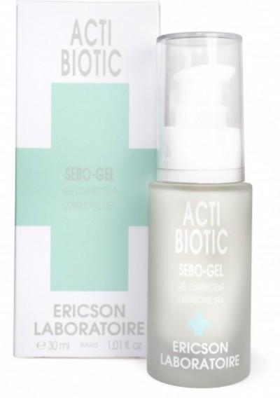 Gel corretor SEBO-GEL Ericson Laboratoire com embalagem branca e cruz azul clara