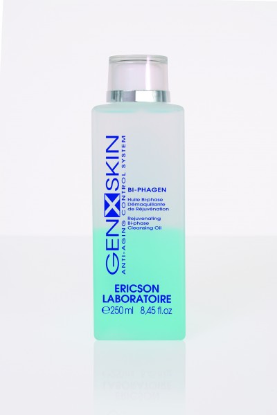 Frasco plástico translúcido de óleo de limpeza bi-fásico GENXSKIN