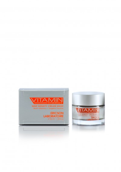 Máscara creme Vitamin Energy da Ericson Laboratoire com embalagem prateada