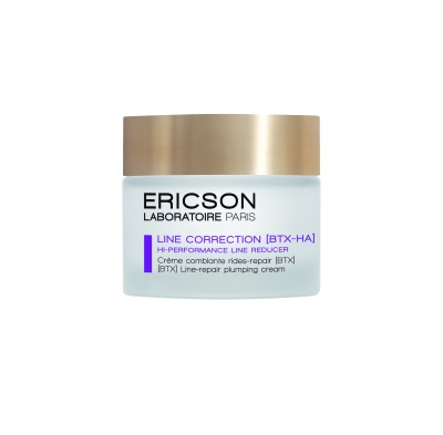 Creme facial ERICSON LABORATOIRE PARIS LINE CORRECTION [BTX-HA], pote branco com tampa dourada