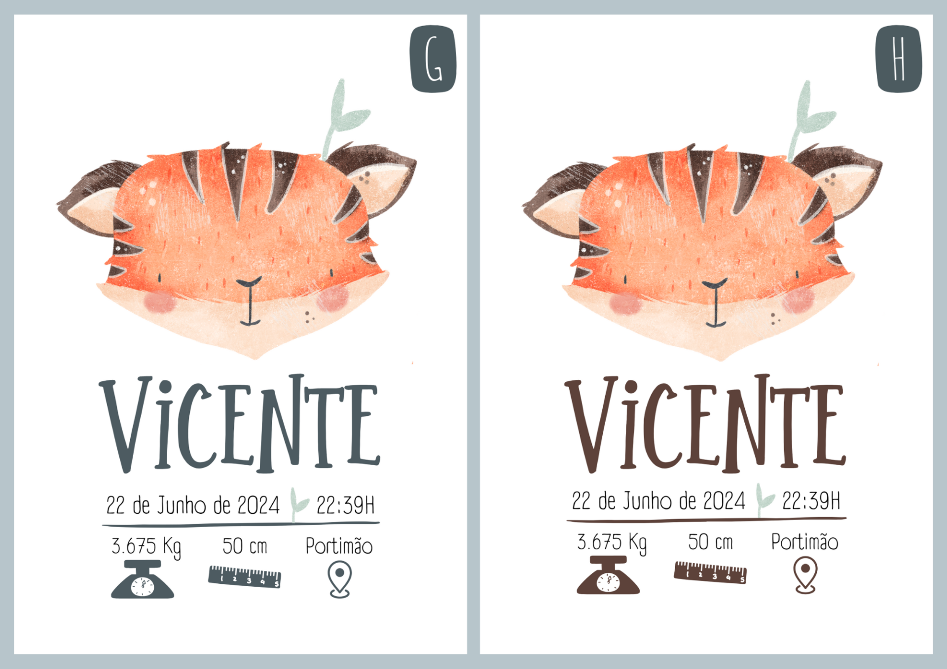 "Um tigre, CUIDADO!" "Um tigre, CUIDADO!"