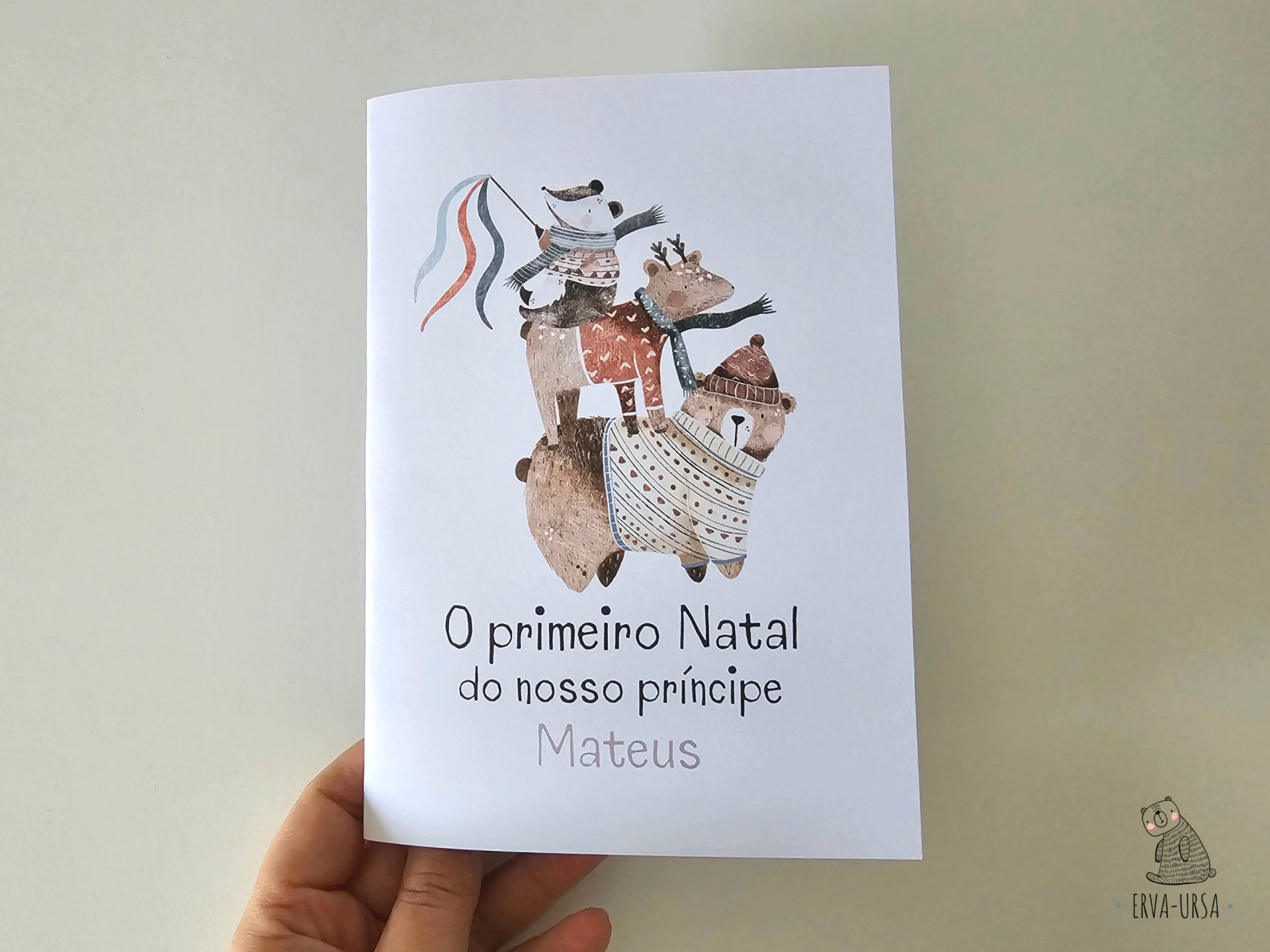Postal: "O primeiro Natal do nosso príncipe / da nossa princesa..." Postal: "O primeiro Natal do nosso príncipe / da nossa princesa..."