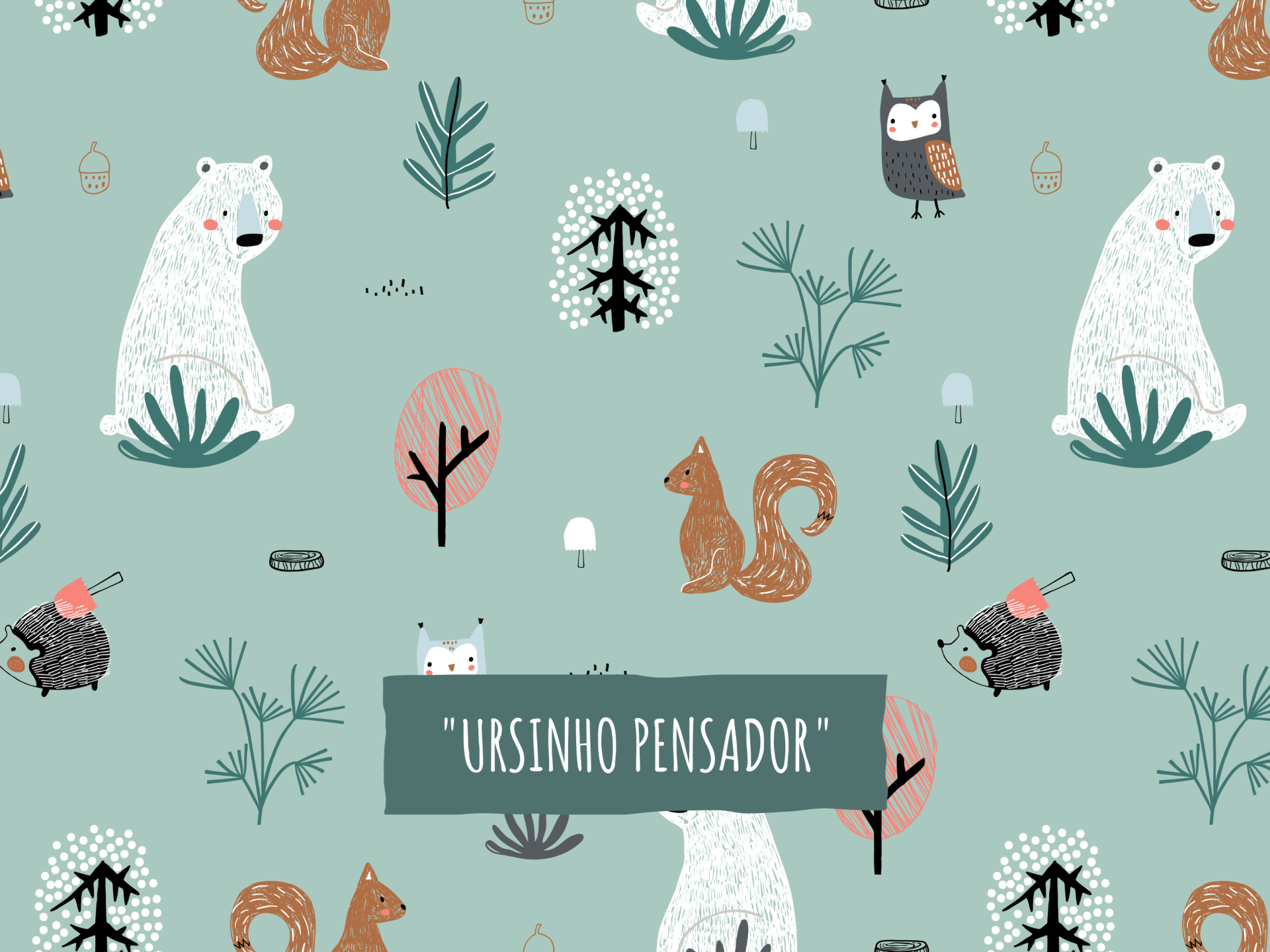 Ursinho pensador Ursinho pensador