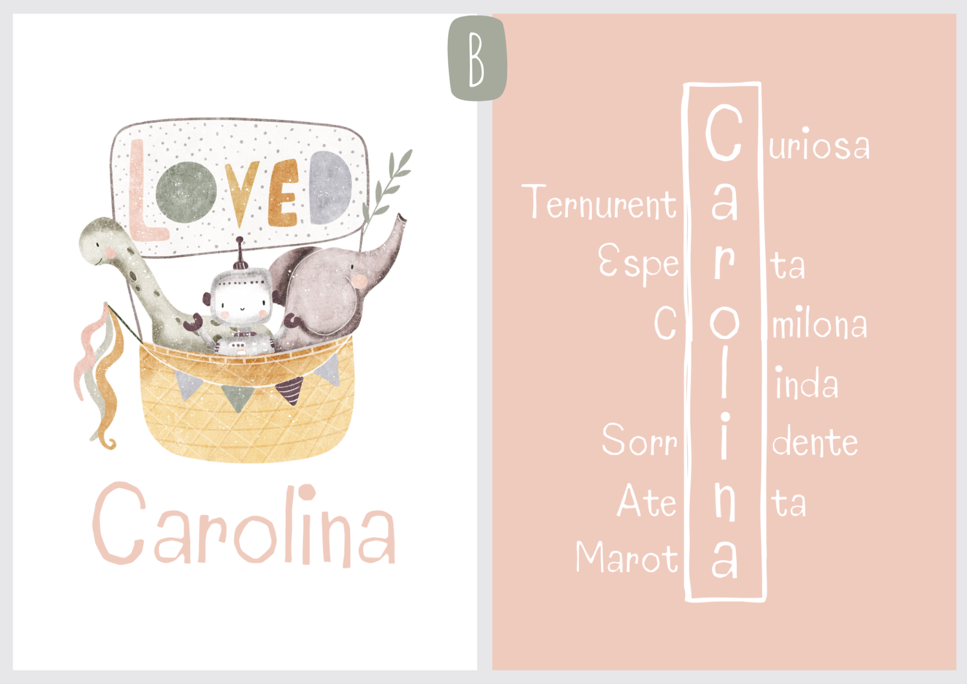 Ilustração com nome: "Loved" Ilustração com nome: "Loved"