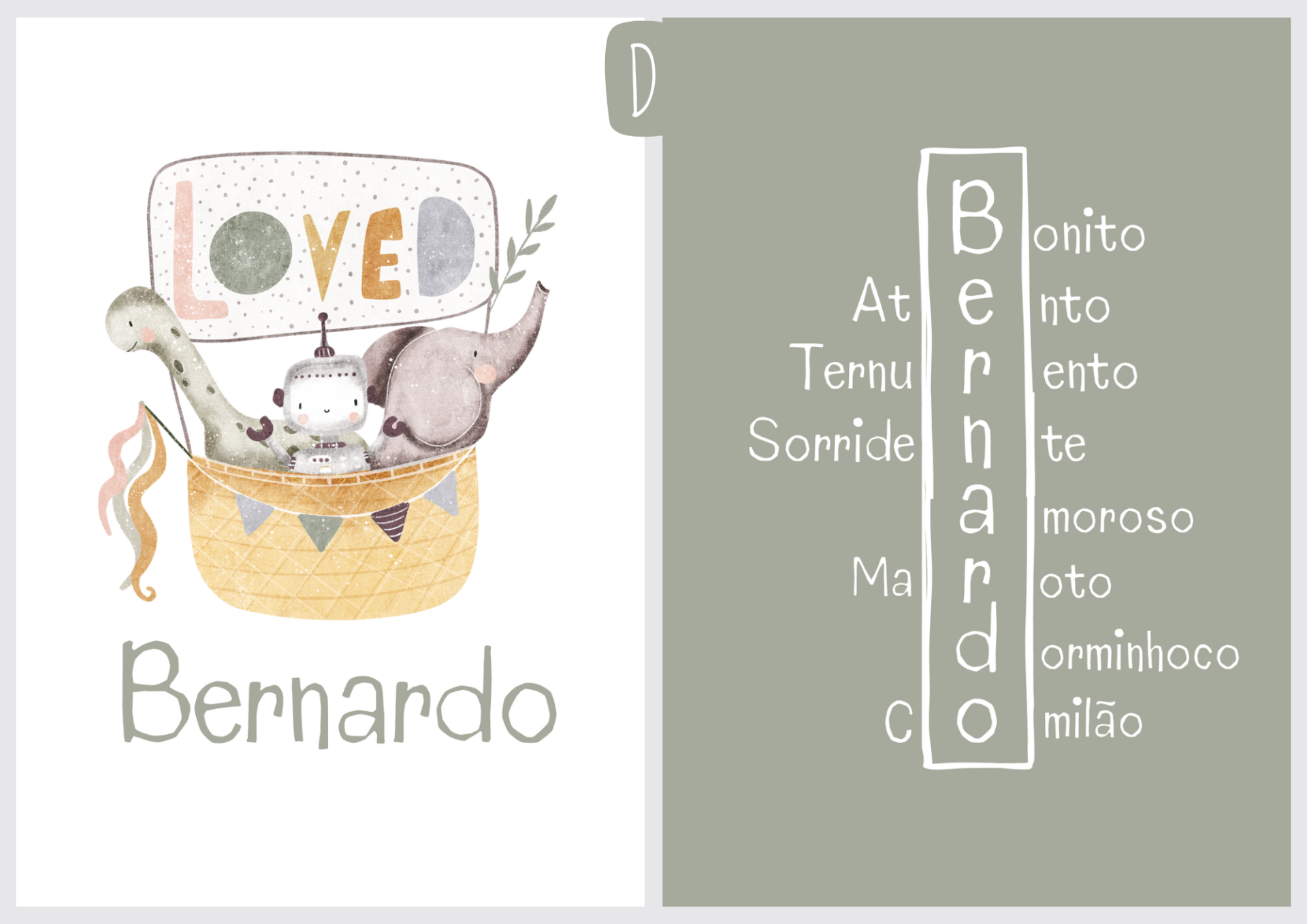 Ilustração com nome: "Loved" Ilustração com nome: "Loved"