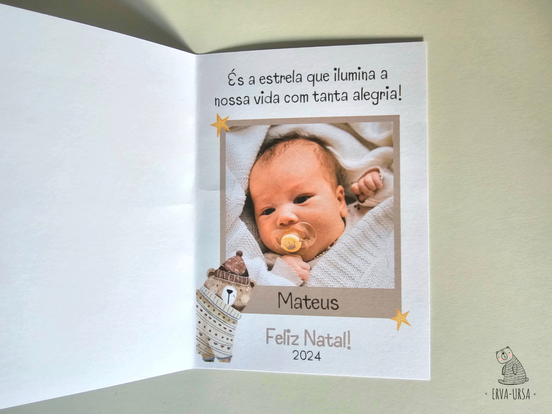 Postal: "Neste Natal ... és a estrela que ilumina a nossa vida com tanta alegria" Postal: "Neste Natal ... és a estrela que ilumina a nossa vida com tanta alegria"