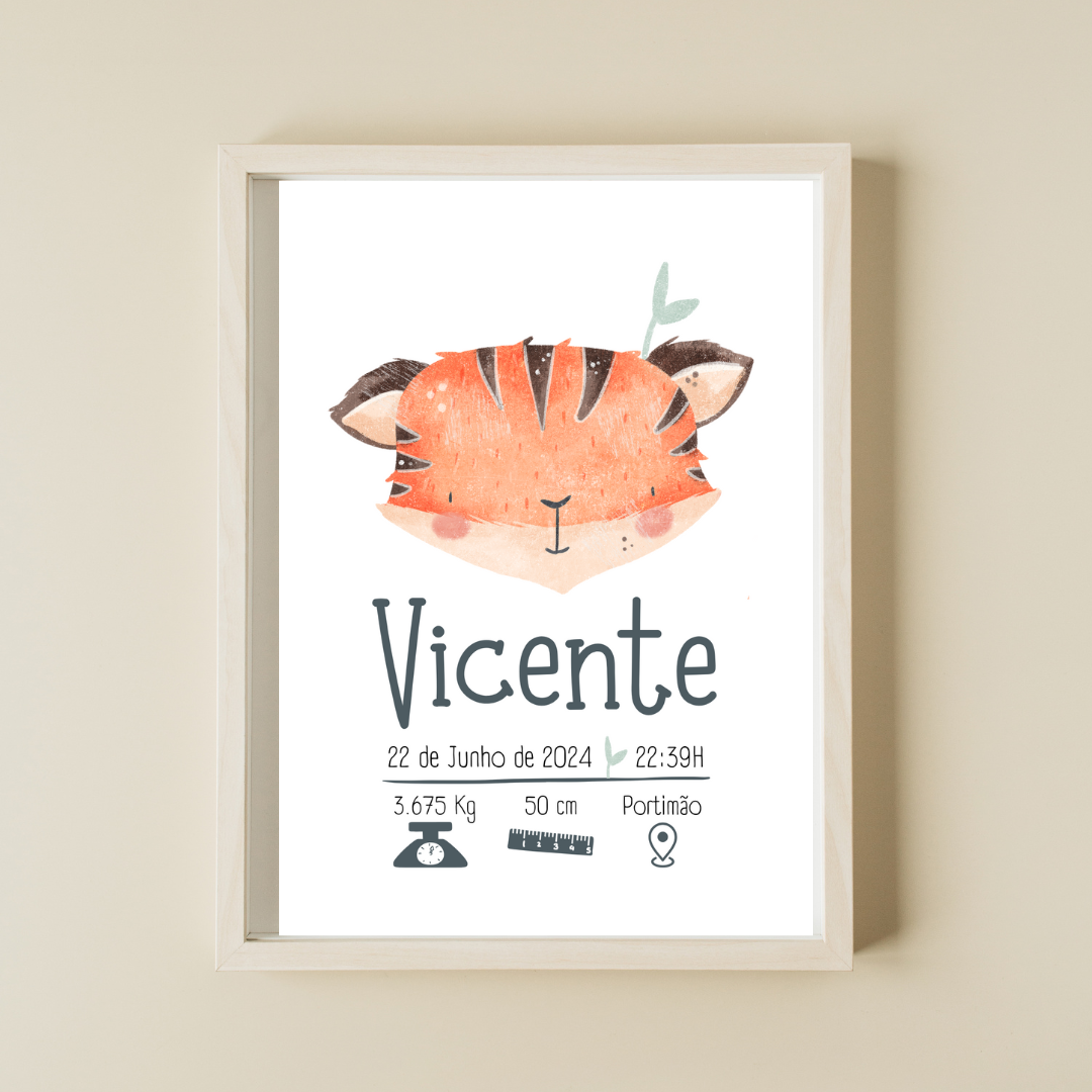 "Um tigre, CUIDADO!" "Um tigre, CUIDADO!"