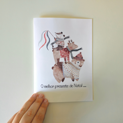 Postal: "O melhor presente de Natal... Chegou mais cedo este ano!"