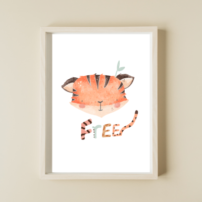 Ilustrações: "Um leão e um tigre, CUIDADO! GRRRR"