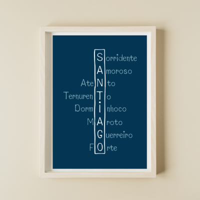 Ilustração com nome personalizada: Viagem ao Espaço