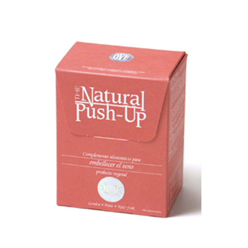 The Natural Push-Up + Phase 2 - 160 + 60 Comprimidos Caixa vermelha de suplemento alimentar THE Natural Push-Up com texto em espanhol e selo prateado
