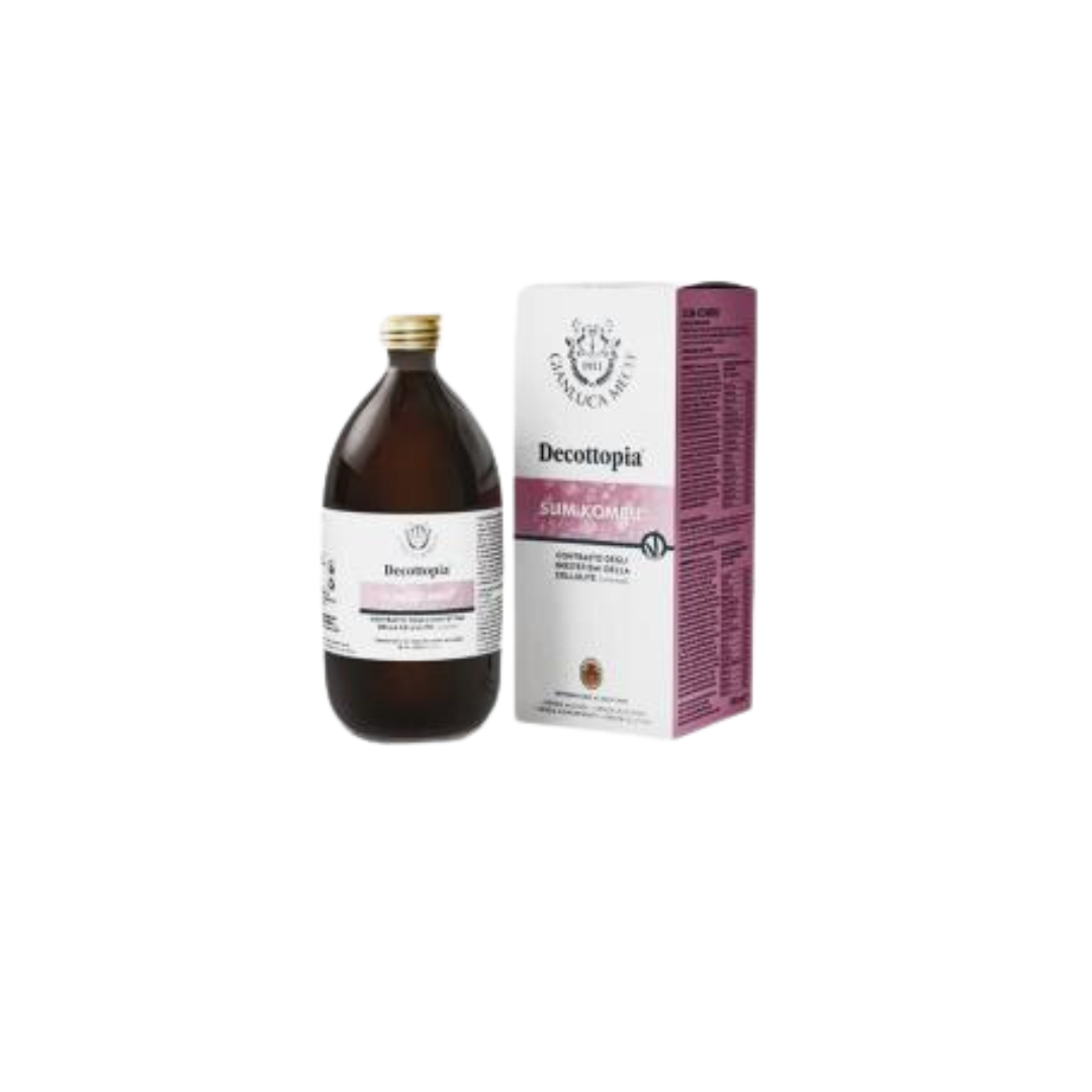 Slim Kombu 500ml Gianluca Mech Frasco de sumo kombucha com embalagem branca e rosa