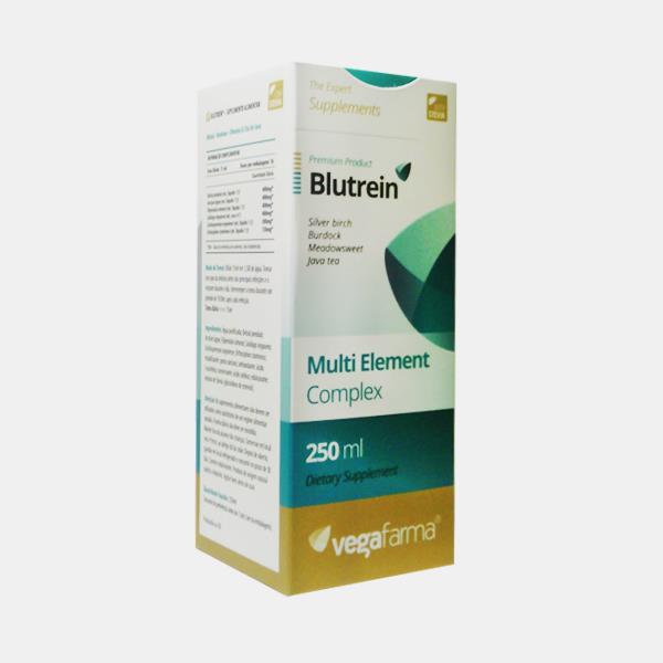 Blutrein - 250ml Vegafarma Caixa de suplemento dietético Blutrein Multi Element Complex 250 ml da marca Vega Farma.