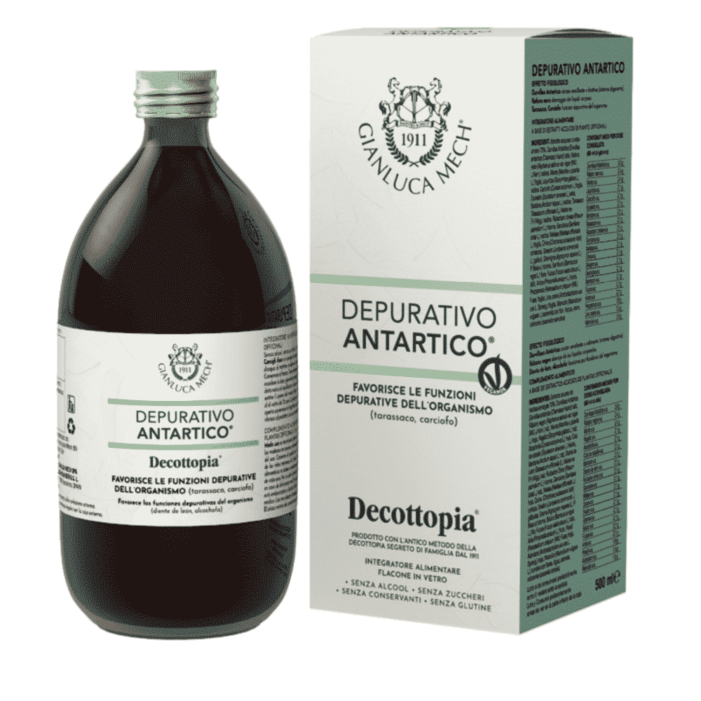 Depurativo Antartico 500ml Gianluca Mech Frasco e embalagem Depurativo Antartico Gianluca Mechti