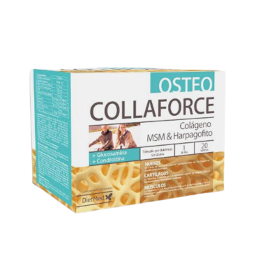 Embalagem OSTEO COLLAFORCE colagénio MSM Harpago 20 sachês