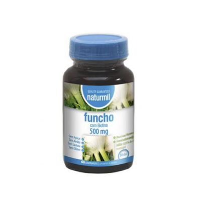 Frasco de suplemento natural com funcho e biotina