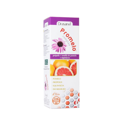 Embalagem do produto Promeolo Complex com própolis, pomelo e equinácea