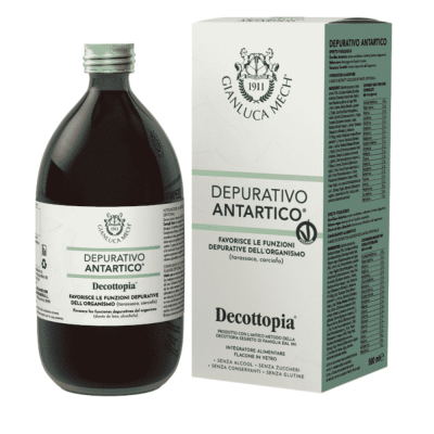 Frasco e embalagem Depurativo Antartico Gianluca Mechti