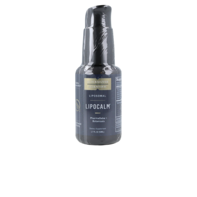 Frasco preto de suplemento lipossomal Lipocalm
