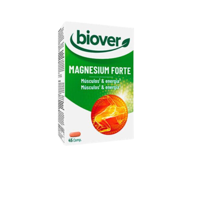 Embalagem do suplemento biover MAGNESIUM FORTE para músculos e energia