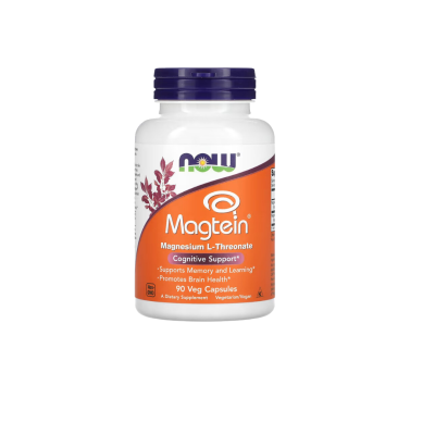 Frasco de suplemento Magtein Magnésio L-Treonato