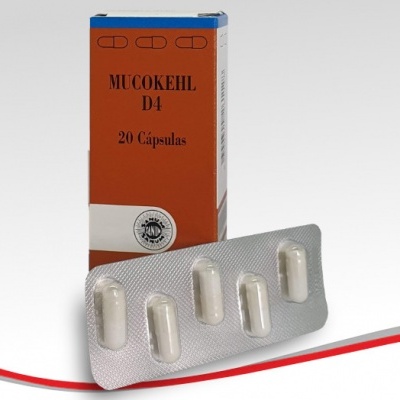 Embalagem e cápsulas MUCOKEHL D4