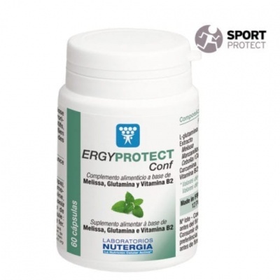 Frasco de suplemento alimentar ERGYPROTECT Conf 60 cápsulas