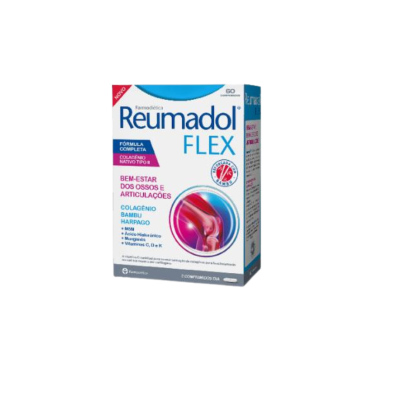 Caixa do suplemento Reumadol FLEX para bem-estar dos ossos e articulações