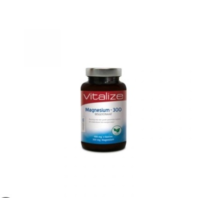 Frasco de suplemento alimentar Vitalize Magnesium 300