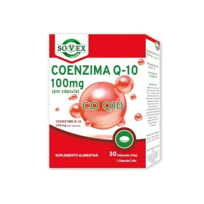 Suplemento Coenzima Q-10 Sovex 100mg com 30 cápsulas