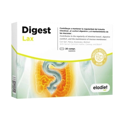 Embalagem de comprimidos Digest Lax eladiet para trânsito intestinal
