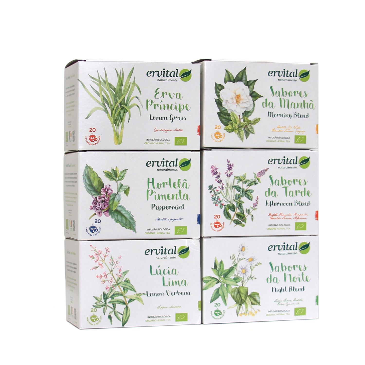 Conjunto de 6 infusões Bio em saquetas Conjunto de 6 infusões Bio em saquetas