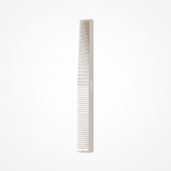 Pente fino transparente de plástico com dentes variados