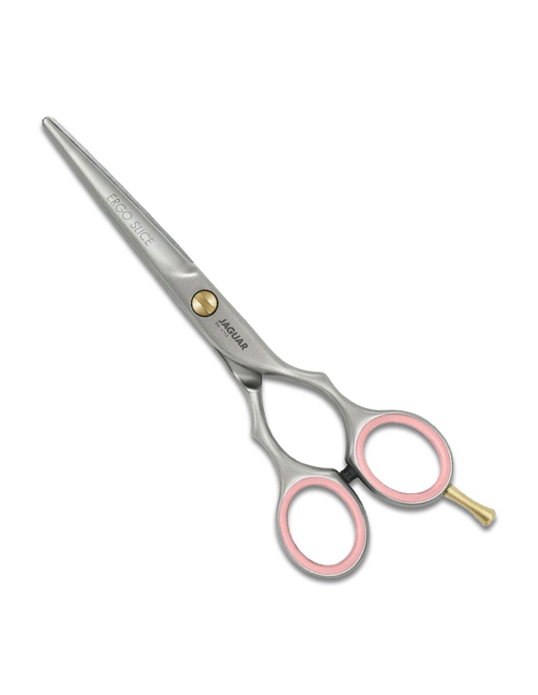 Tesoura de corte metálica com detalhes rosa e dourado