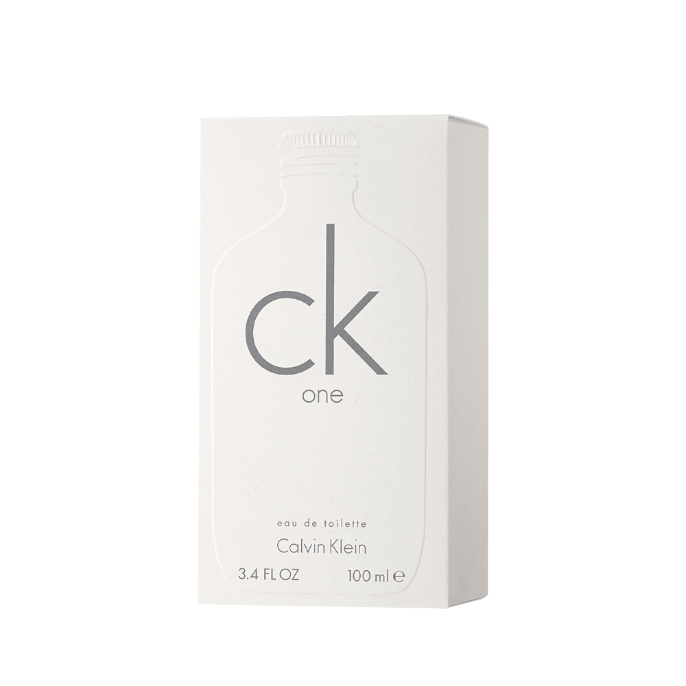 Embalagem branca de perfume Calvin Klein ck one 100 ml