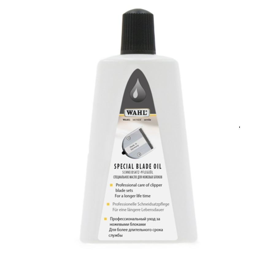 Frasco branco de óleo especial para lâminas WAHL com tampa preta
