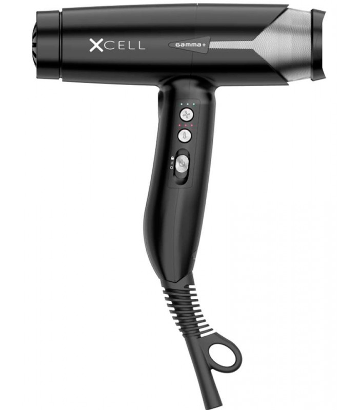 Secador de cabelo preto e cinzento GAMMA+ XCELL