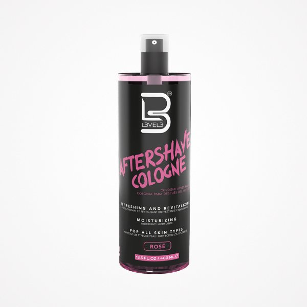 Frasco de spray preto e rosa de Aftershave Cologne Level 3