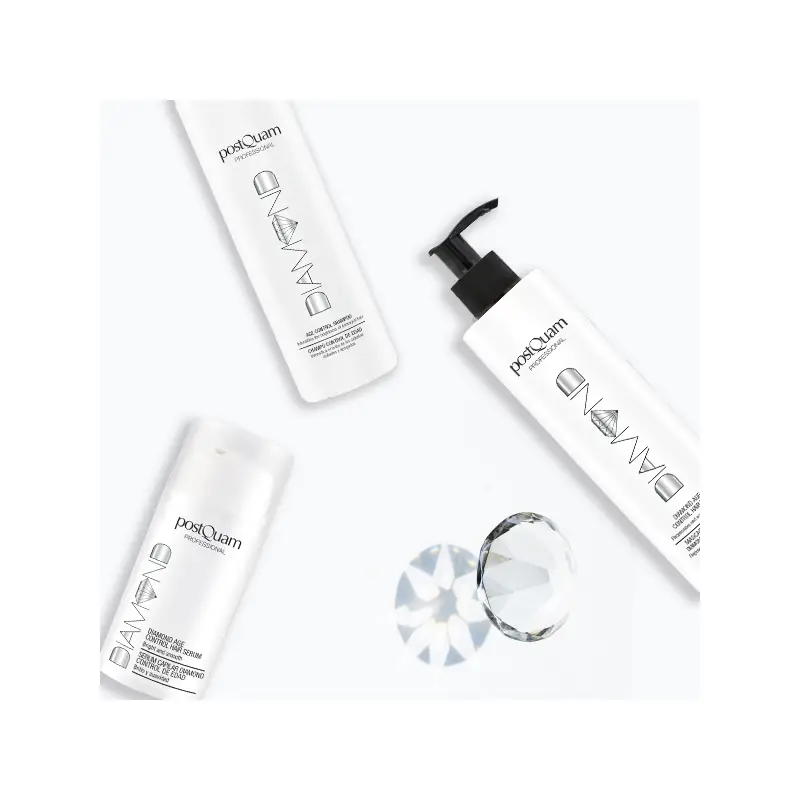 Produtos cosméticos brancos com texto BANNED e pedras de cristal