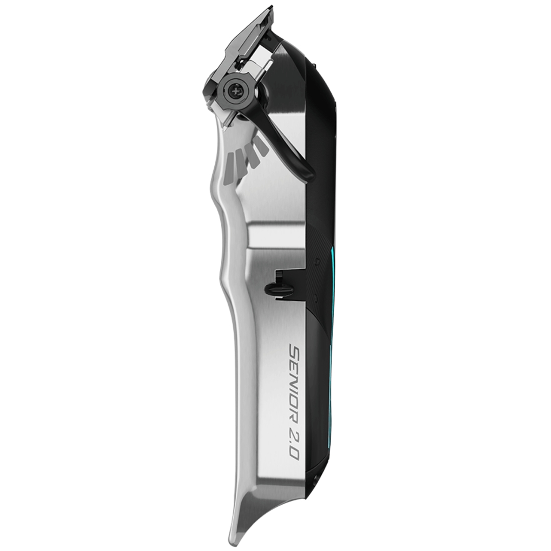 Aparelho de barbear elétrico metálico e preto SENIOR 2.0