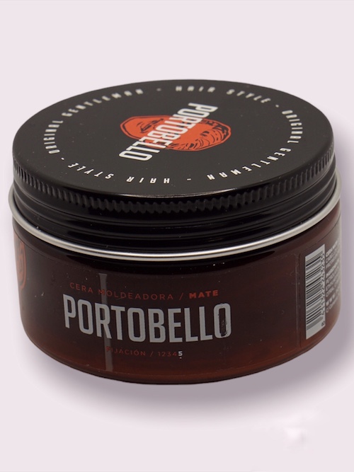 Recipiente redondo de cera modeladora mate para cabelo Portobello