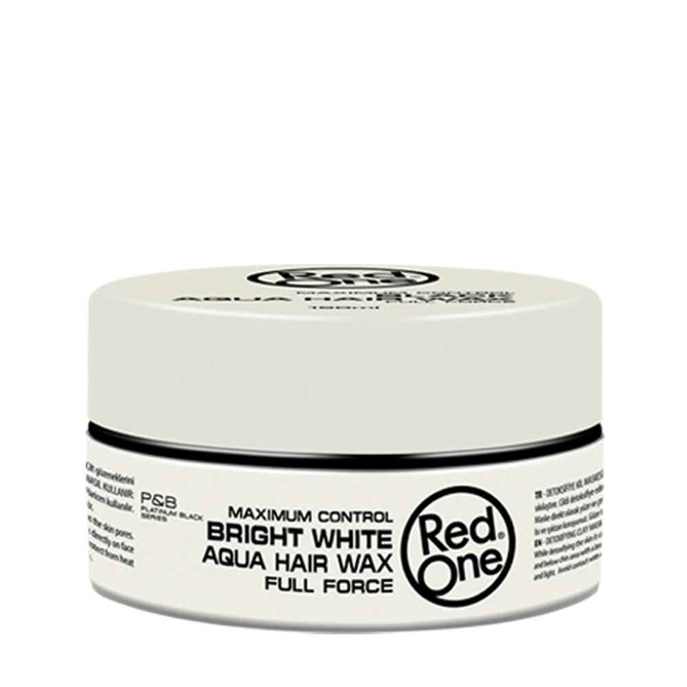 Frasco branco de cera para cabelo Red One Bright White Aqua Hair Wax