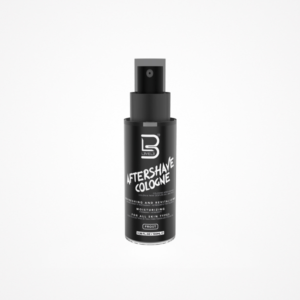 Frasco preto de aftershave cologne com spray